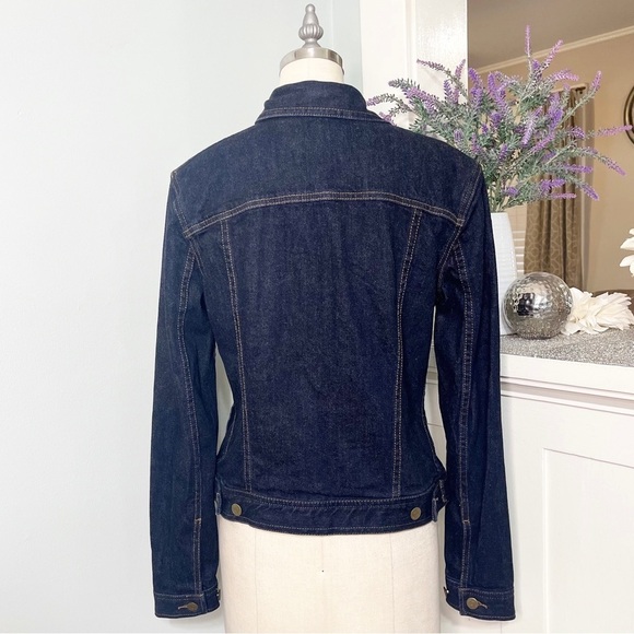 Ralph Lauren Denim Trucker Jean Jacket Dark Blue Size Small - Picture 8 of 9